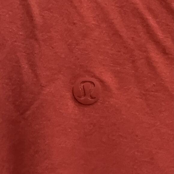 Lululemon Women Modal Pleated Shoulder Tank Top Red Rock Rust Orange Relaxed 14 - Picture 7 of 11